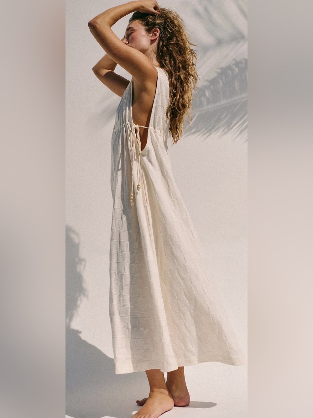 NWT FREE PEOPLE FREE EST TIDE BREAKER MIDI DRESS SUGAR SWIZZLE